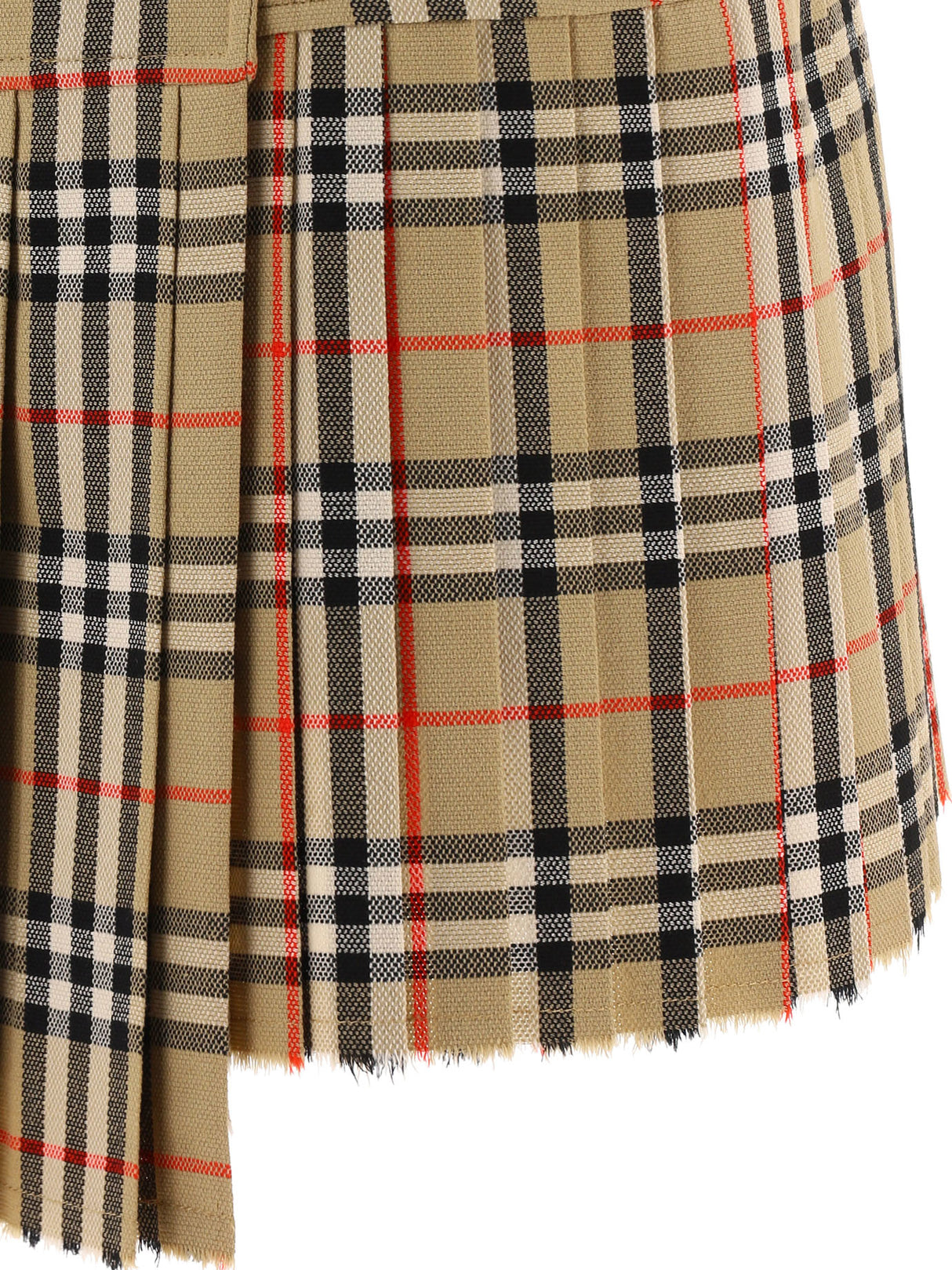 BURBERRY Exquisite Check Mini Kilt Skirt - UK Size 8