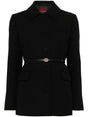 GUCCI Elegant Wool Jacket with Detachable Waist Belt