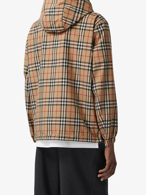 BURBERRY Reversible Check Jacket for Men - Beige