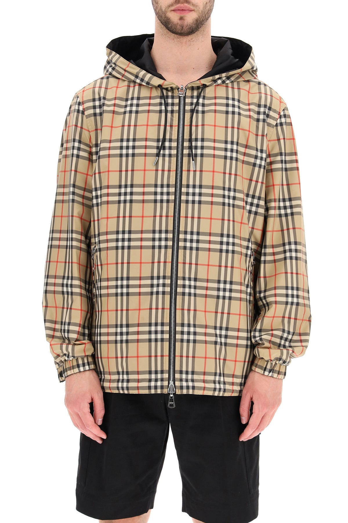 BURBERRY Reversible Check Jacket for Men - Beige