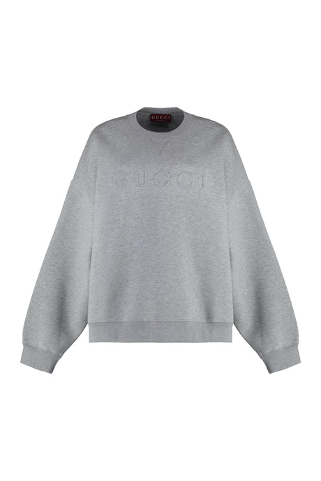 GUCCI Casual Cotton Blend Crewneck Sweatshirt for Women