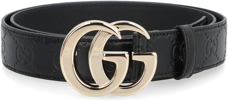 GUCCI Classic Double G Buckle Leather Belt for Women