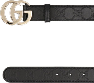 GUCCI Classic Double G Buckle Leather Belt for Women