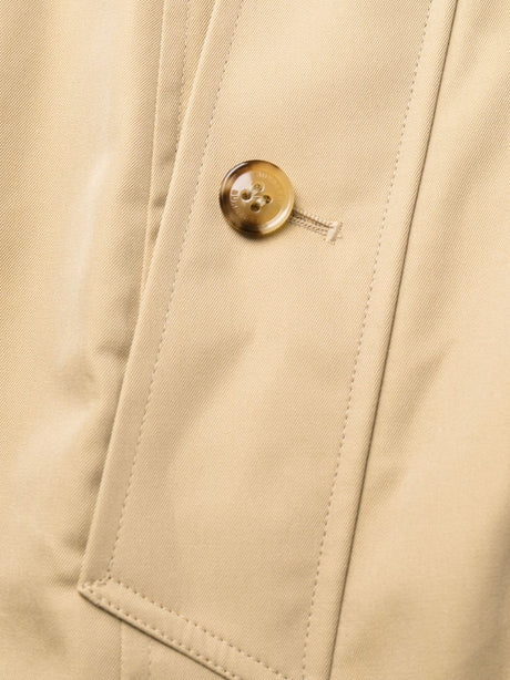 Áo khoác dáng dài bằng vải cotton sang trọng cho phụ nữ màu be - Bộ sưu tập FW23