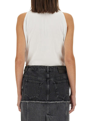 ALEXANDER MCQUEEN Ribbed Tank Top - Regular Fit