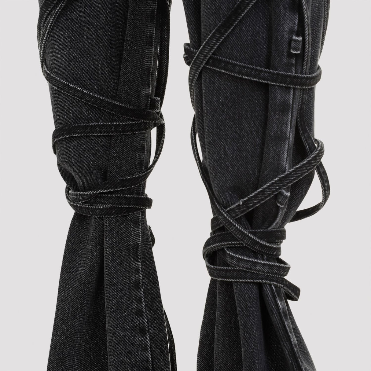 ALEXANDER MCQUEEN Tied High-Waist Jeans for Women