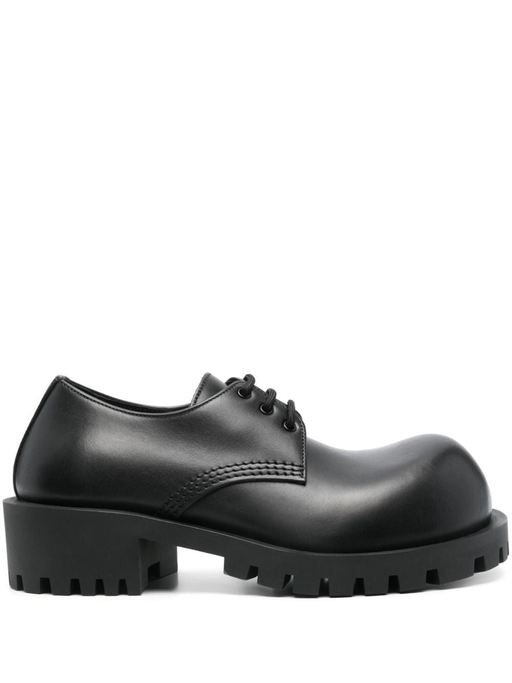 BALENCIAGA Classic Leather Oxford Shoes for Women