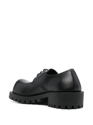 BALENCIAGA Classic Leather Oxford Shoes for Women