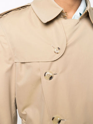 BURBERRY Men's Kensington Midi Trench Jacket in Beige for SS23