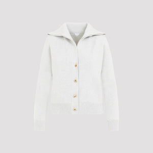 BOTTEGA VENETA Wool Cardigan with Embellished Buttons for Women