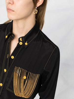 Stylish Black Chain Shirt for Women