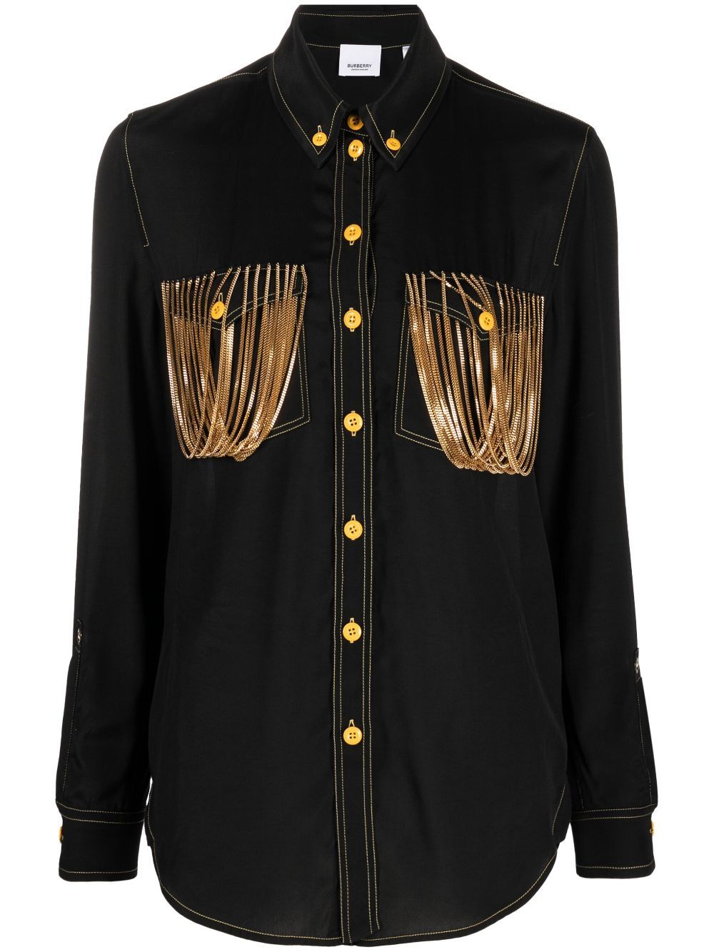 Stylish Black Chain Shirt for Women