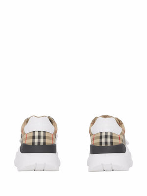 BURBERRY Vintage Check Fabric Sneakers for Men