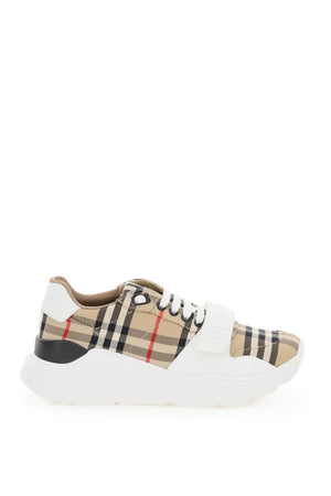 BURBERRY Vintage Check Fabric Sneakers for Men