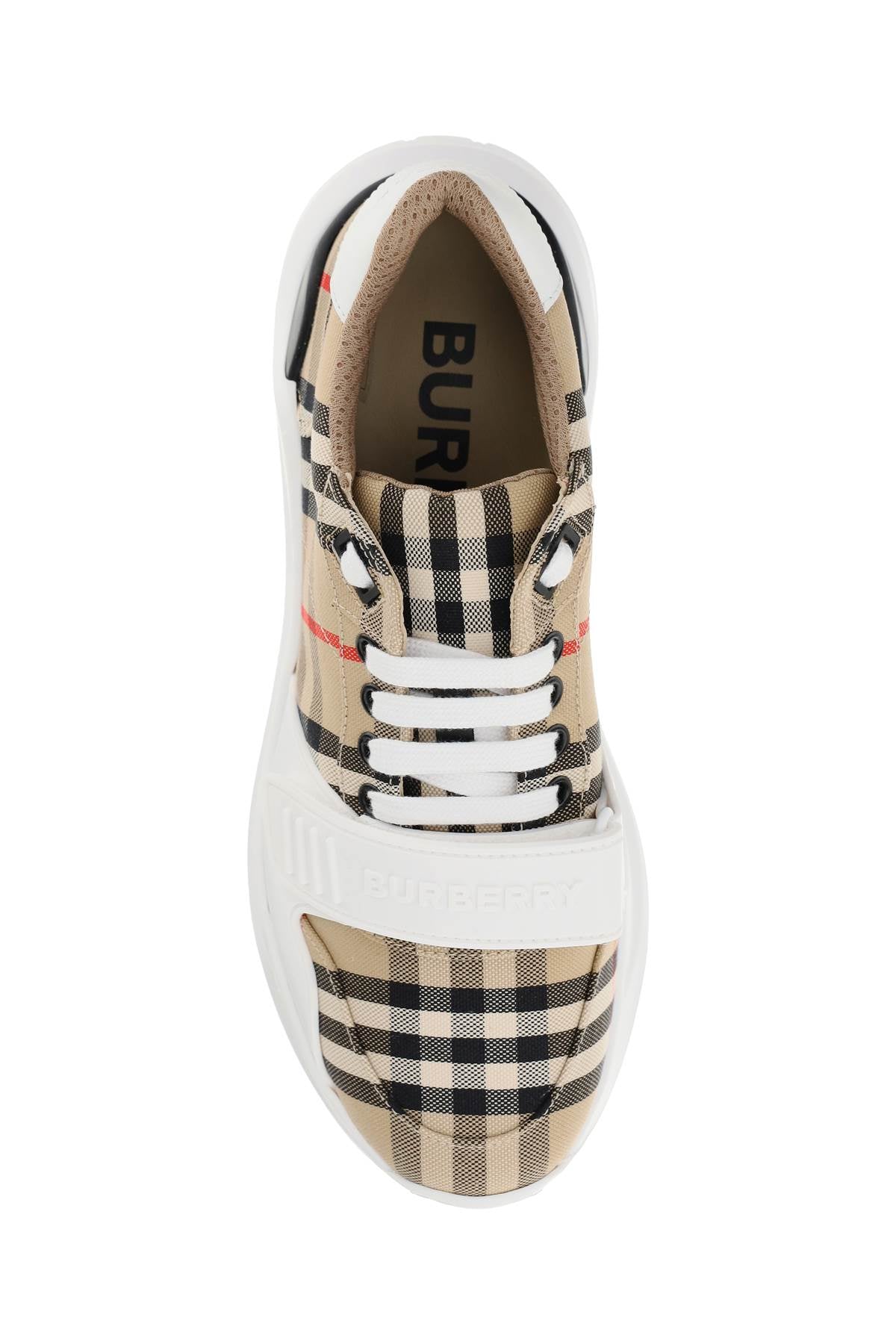 BURBERRY Vintage Check Fabric Sneakers for Men