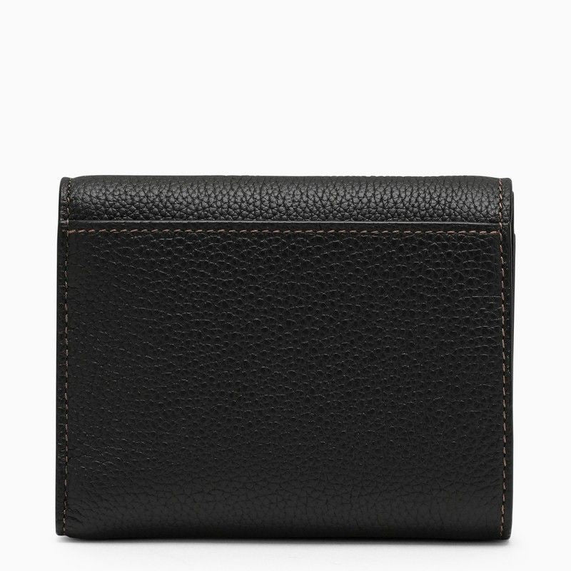 BURBERRY Stylish Black Leather Wallet for Women