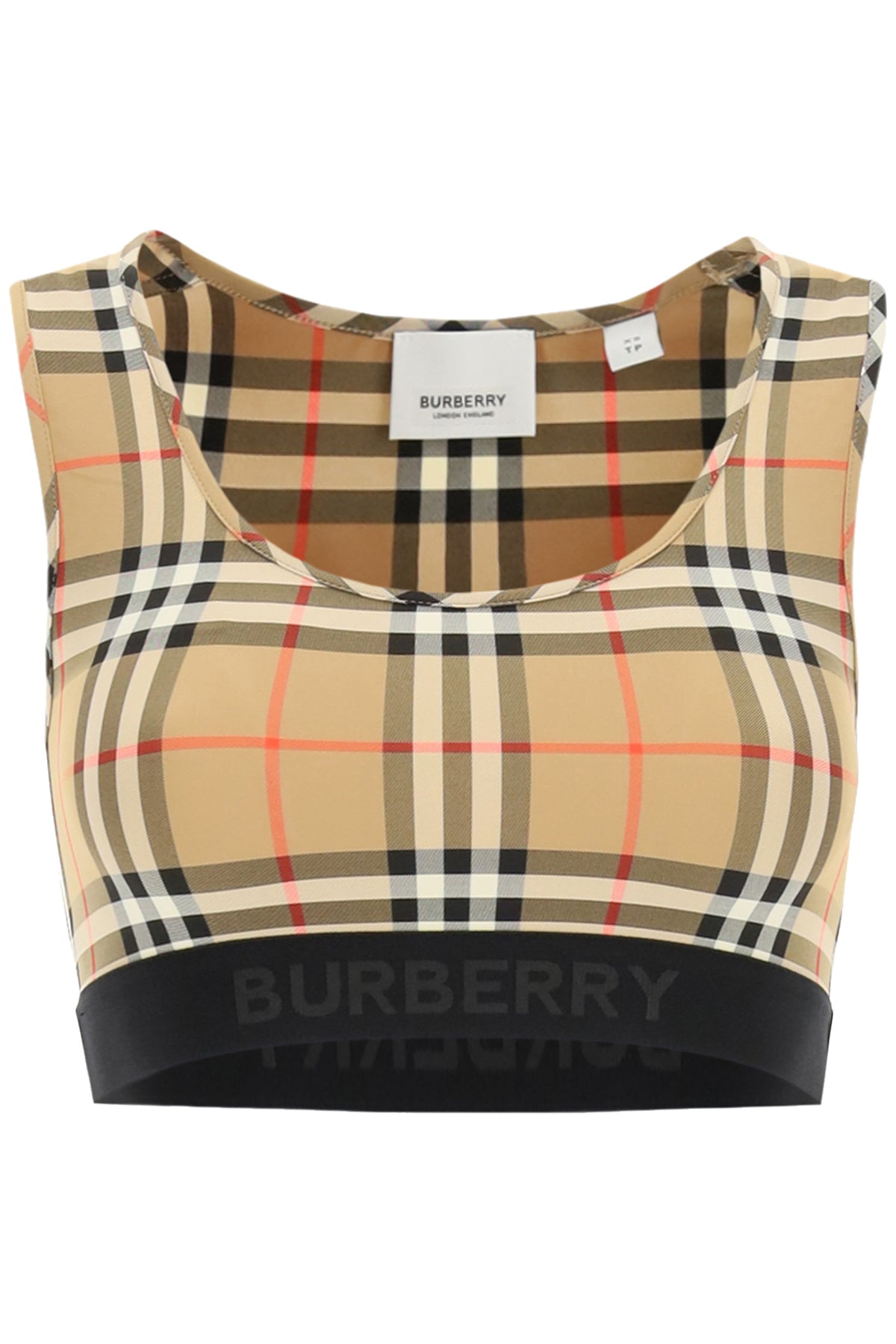 BURBERRY Fall 2023 Dalby Check Sport Top with Vintage Check Pattern