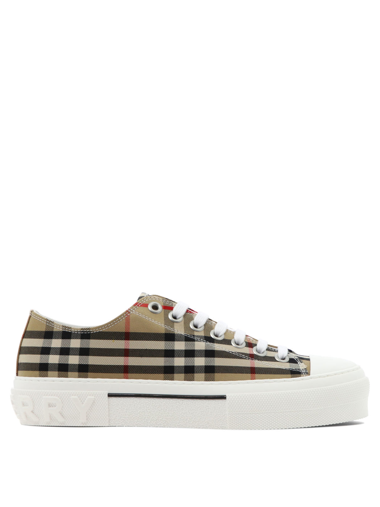 BURBERRY Men's Beige Low Top Sneakers - Carryover Collection