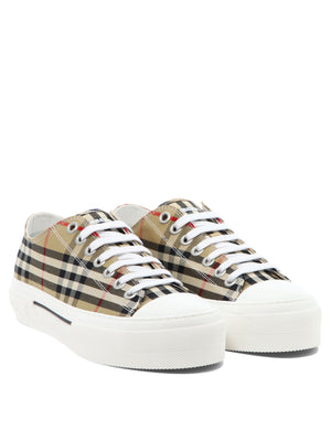 BURBERRY Men's Beige Low Top Sneakers - Carryover Collection