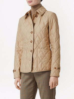 BURBERRY Stylish 2024 Women's Outer Bubble Jacket in New Chino