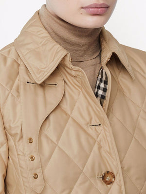 BURBERRY Stylish 2024 Women's Outer Bubble Jacket in New Chino