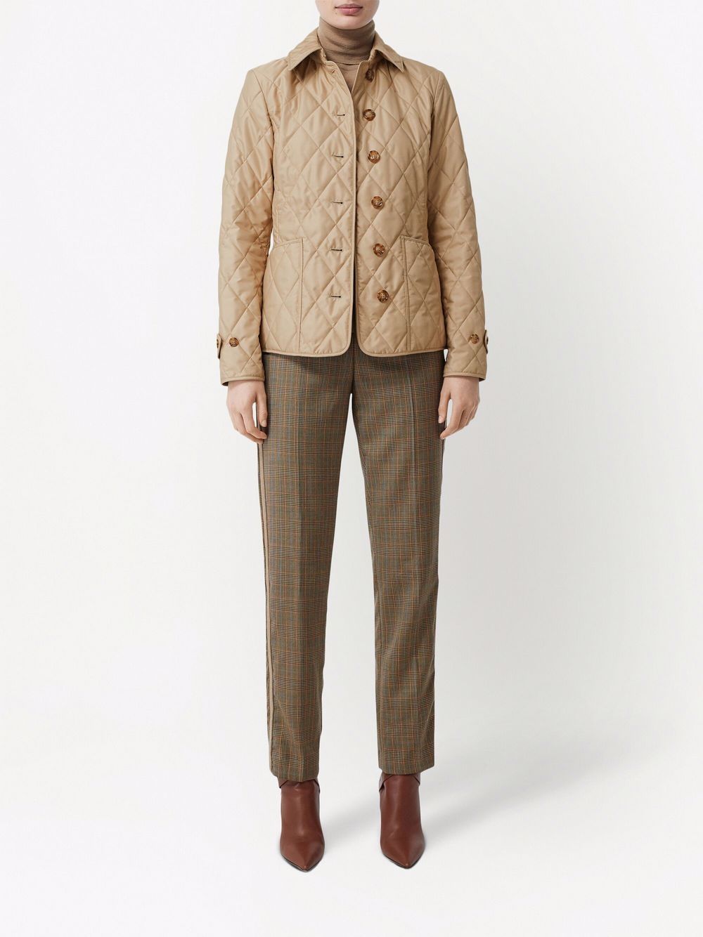 BURBERRY Stylish 2024 Women's Outer Bubble Jacket in New Chino