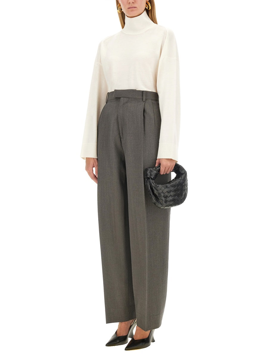 BOTTEGA VENETA Light Wool Pants - Regular Fit (Size 40 IT)