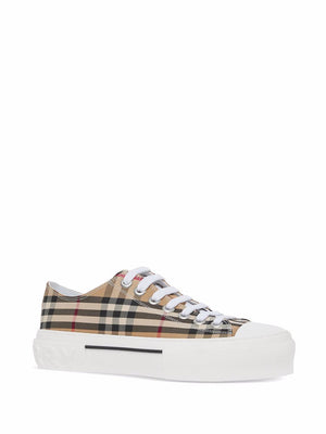 BURBERRY Vintage Check Beige Low Top Trainer for Women