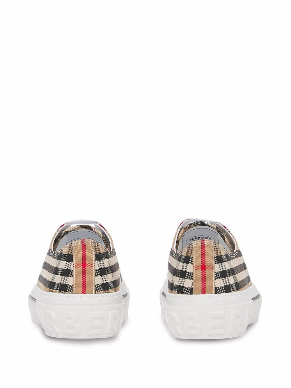 BURBERRY Multicolor Check Low-Top Sneakers for Women