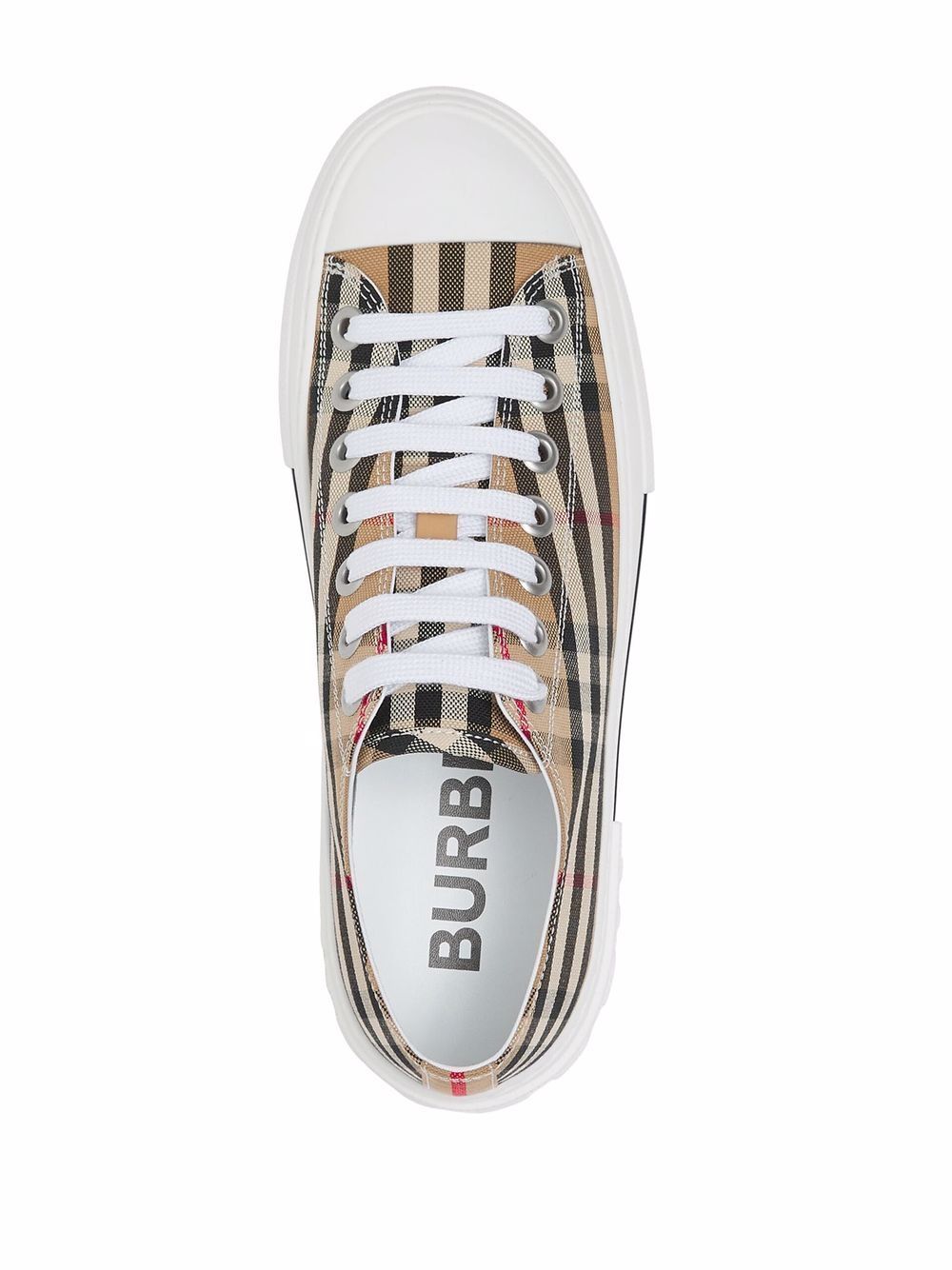 BURBERRY Multicolor Check Low-Top Sneakers for Women