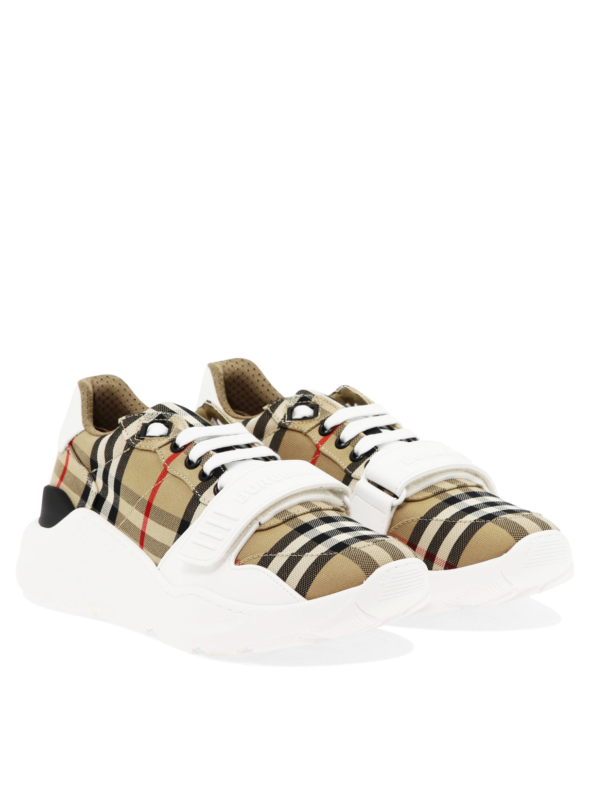 BURBERRY Vintage Check Canvas Sneakers - Women's