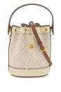 TORY BURCH T Monogram Mini Bucket Handbag - Pennsylvania Dutch Quilt Inspired