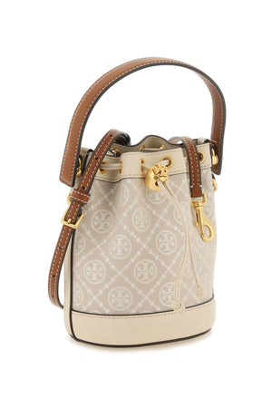 TORY BURCH T Monogram Mini Bucket Handbag - Pennsylvania Dutch Quilt Inspired