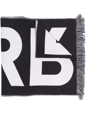 BURBERRY Contrasting Lettering Wool Scarf - SS24 Collection