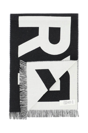 BURBERRY Contrasting Lettering Wool Scarf - SS24 Collection