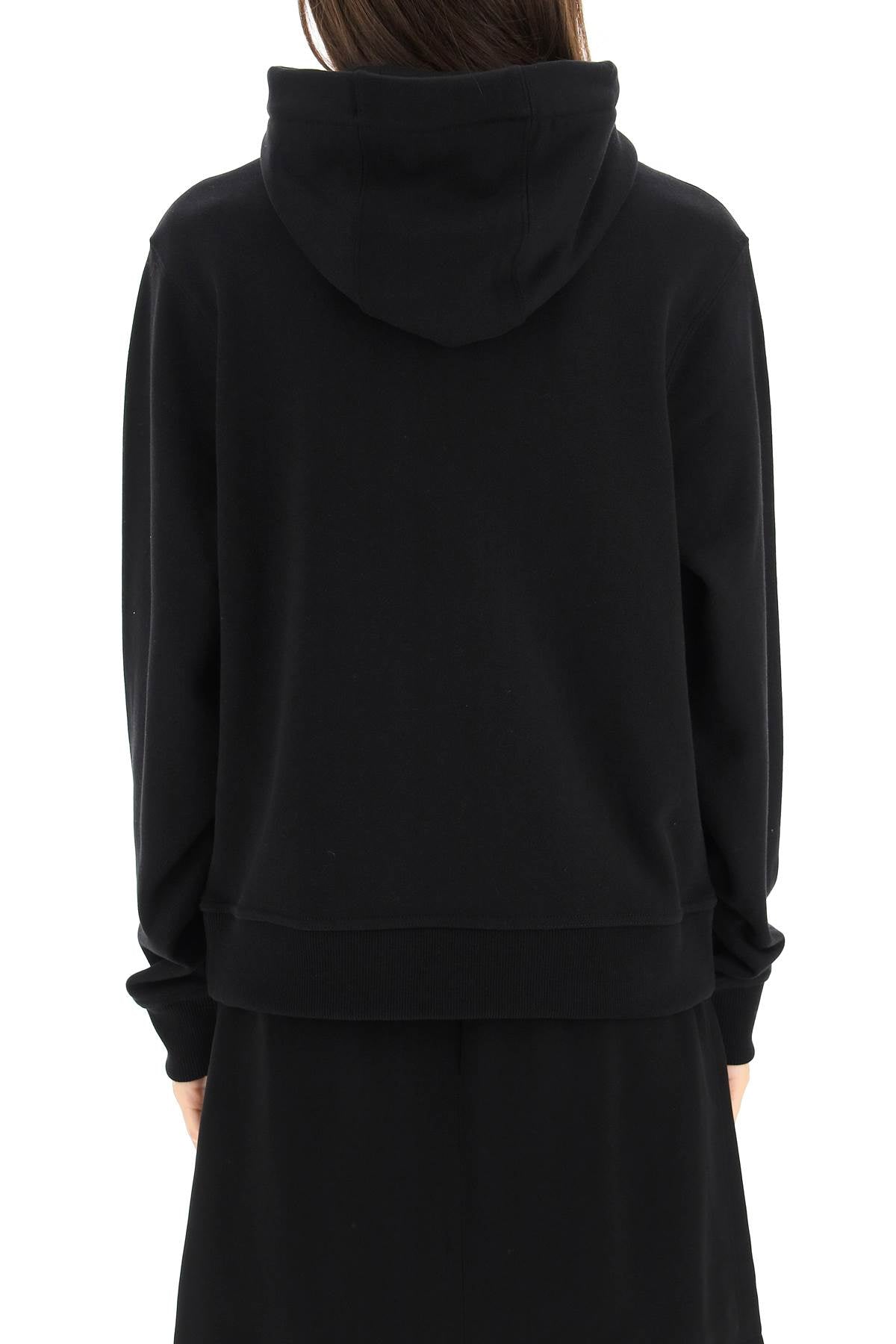 Áo hoodie cổ điển với hình in của Bụi, chất liệu cotton hữu cơ, cho phụ nữ - SS24