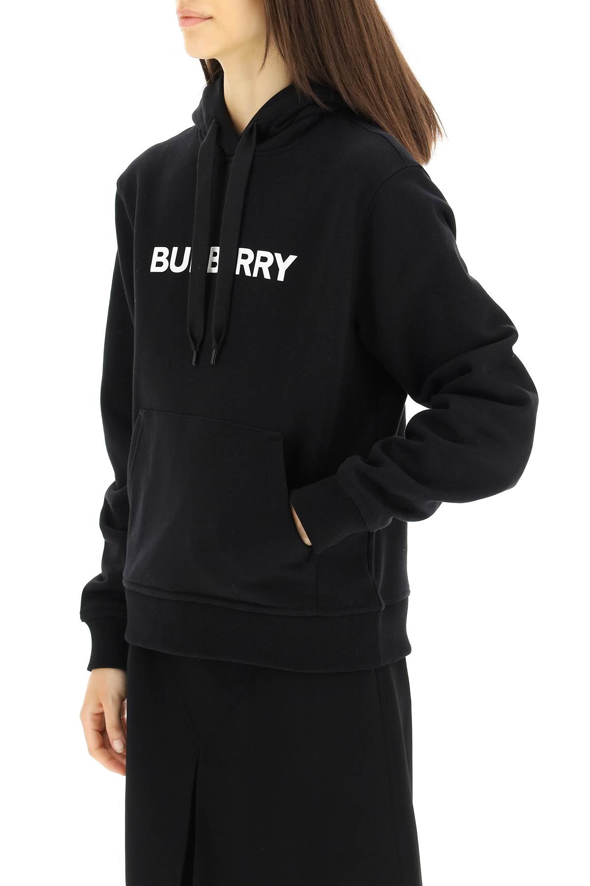 Áo hoodie nữ ấm áp với thêu logo - Thu Đông 23