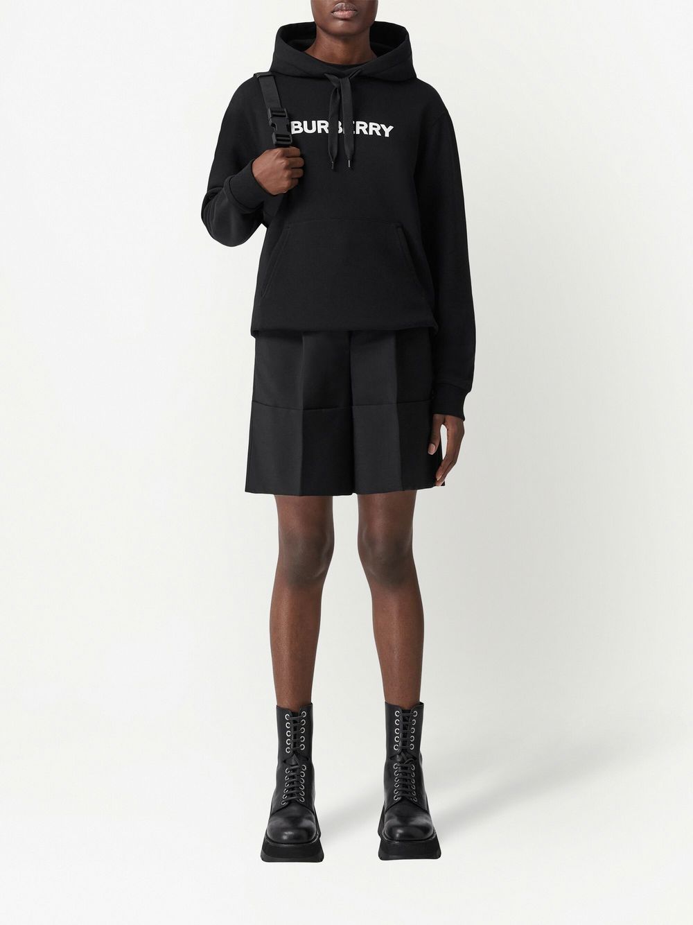 BURBERRY Horseferry-Print Hoodie for Women in Black - FW23 Collection