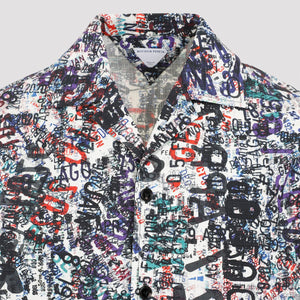 BOTTEGA VENETA Gradient Print Viscose Silk Shirt - FW24 Collection