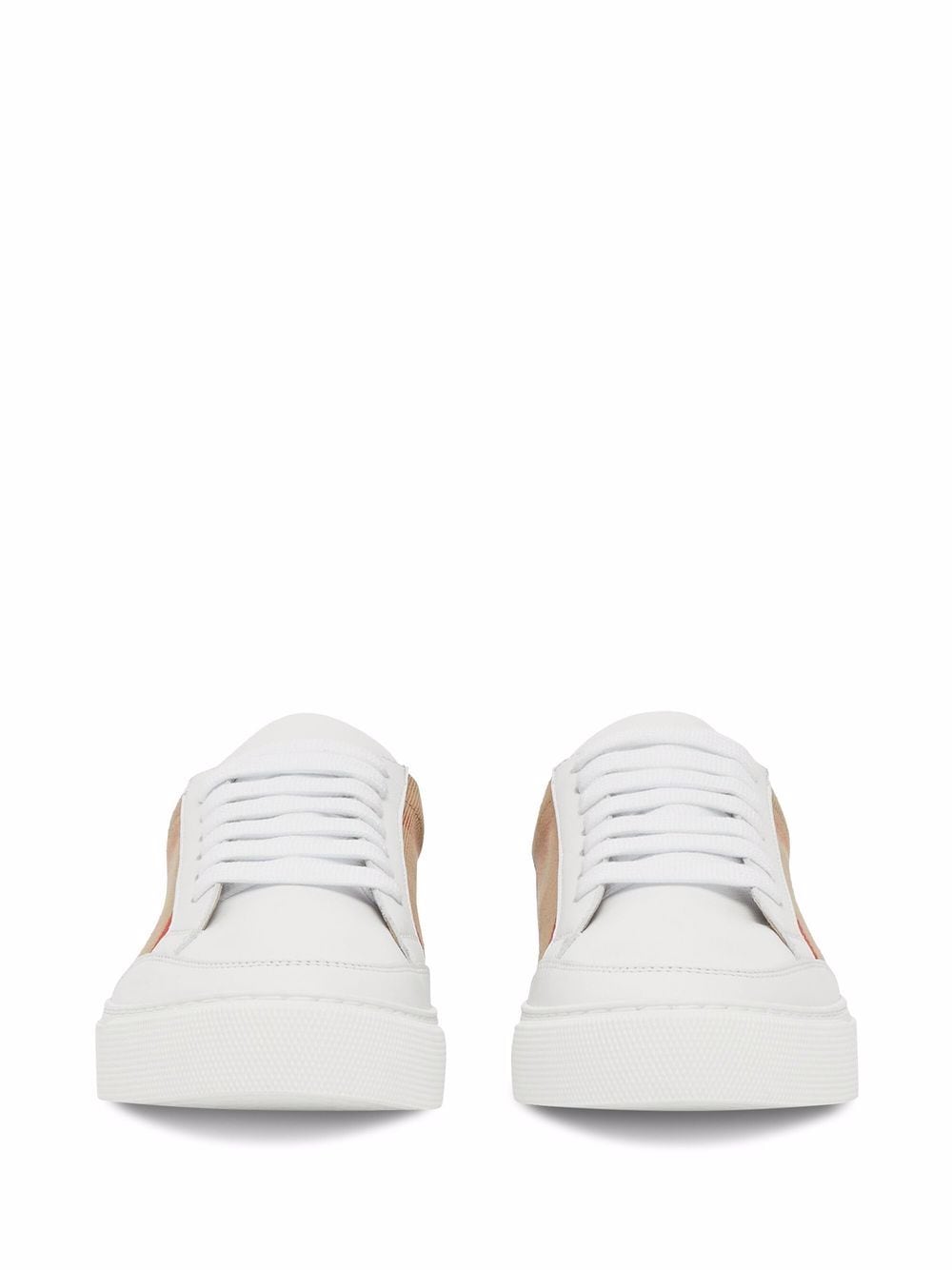 BURBERRY Vintage Check Leather Low-Top Sneakers