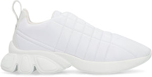 White Quilted Leather Low-Top Sneaker for Men - FW23