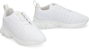 White Quilted Leather Low-Top Sneaker for Men - FW23