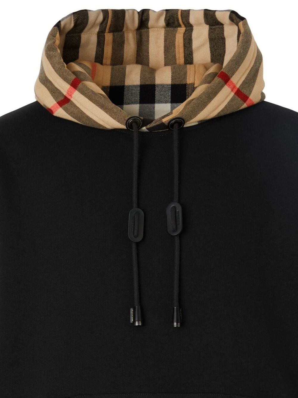 BURBERRY Men's Checkered Hoodie for Fall/Winter 2024