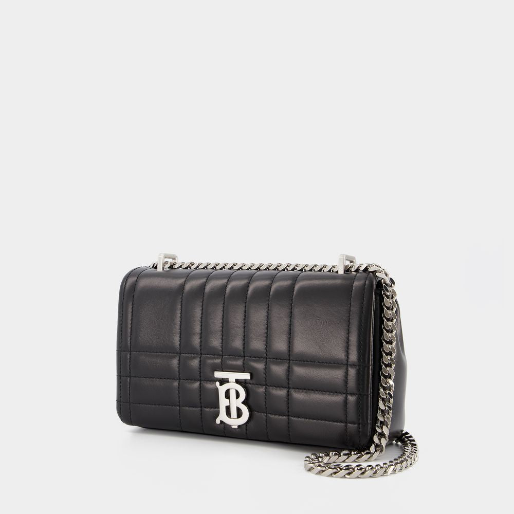 BURBERRY Classic Black Leather Crossbody Handbag for Women