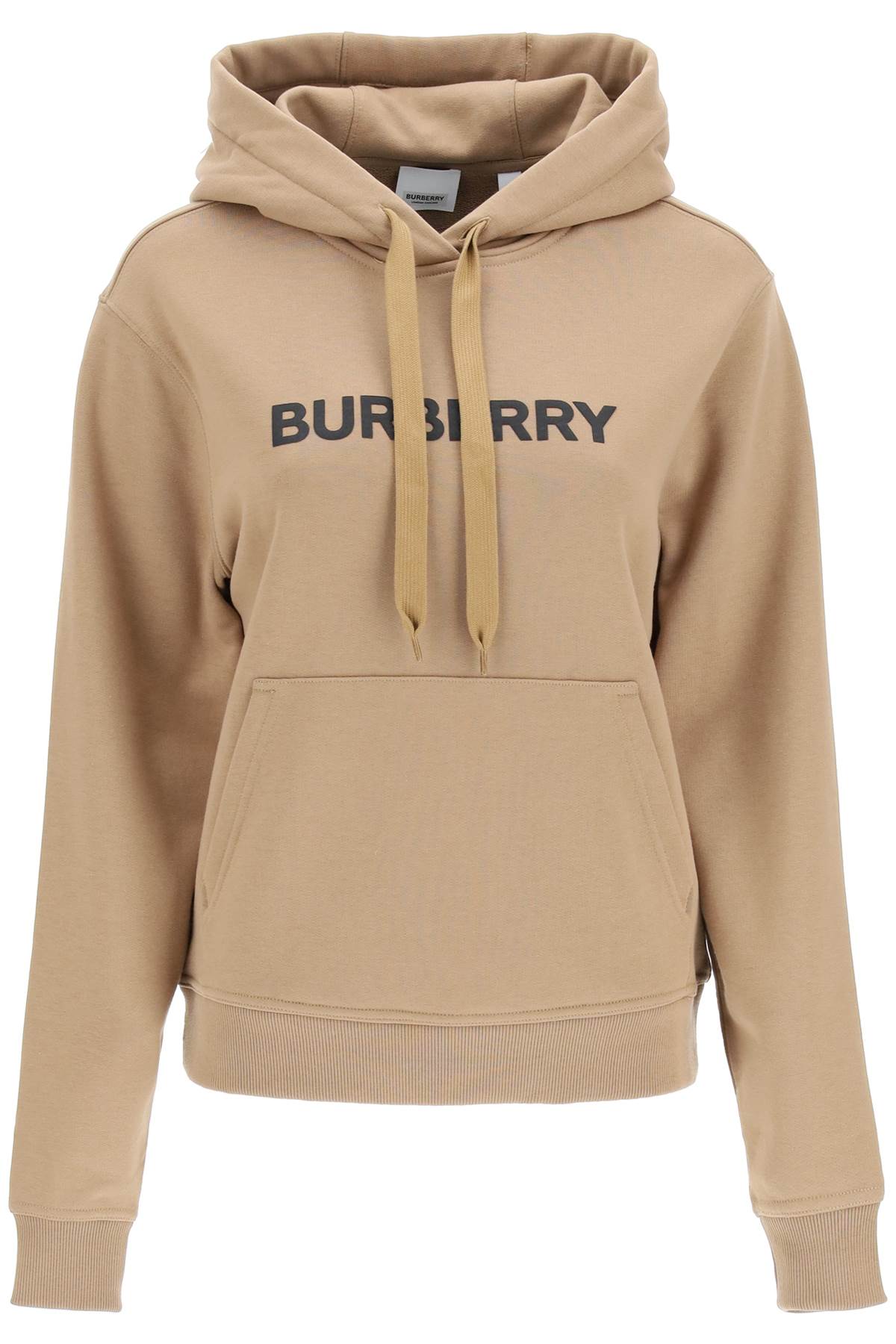 BURBERRY Logo Print French Terry Hoodie for Women