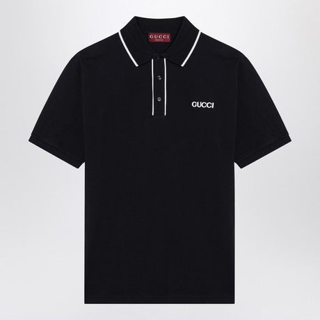 GUCCI Stretch Cotton Polo Shirt for Men