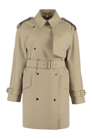 BURBERRY Beige Double-Breasted Trench Jacket - SS23