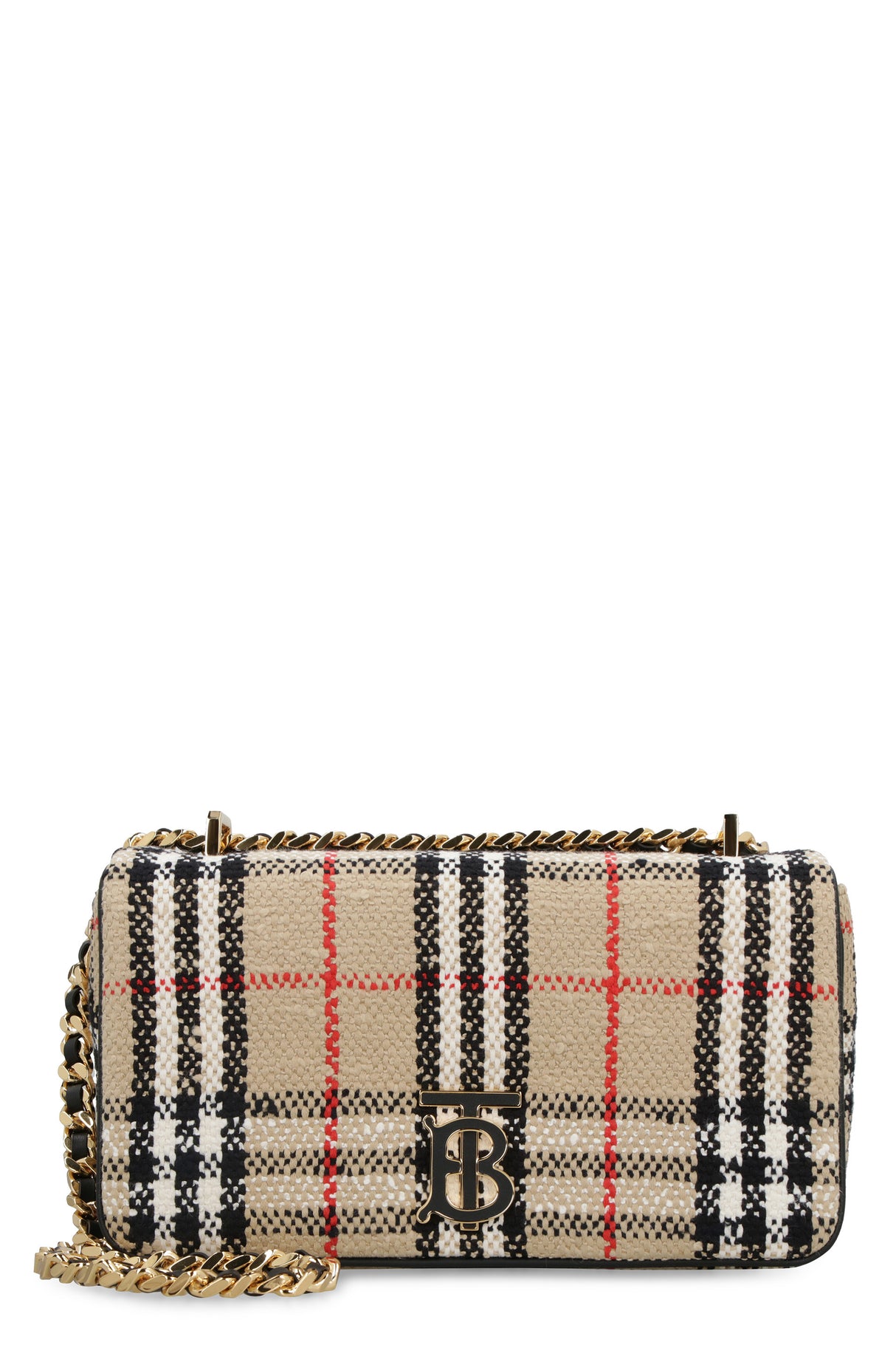 Túi xách đeo vai Beige Check Crossbody Bouclé dành cho phụ nữ