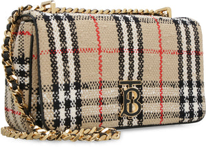 حقيبة يد Beige Check Crossbody Bouclé الأصلية للنساء