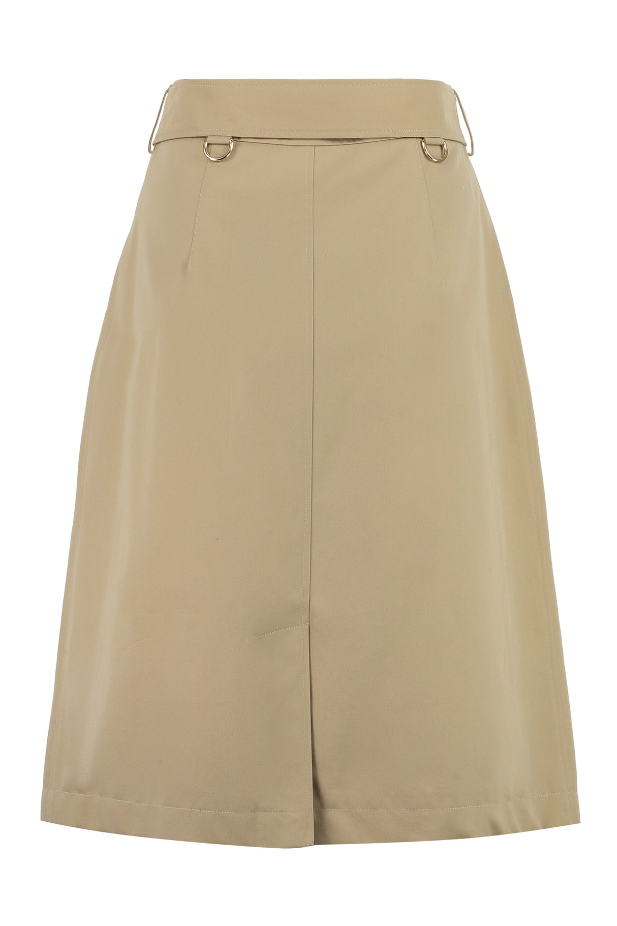 تنورة قطنية بلون بيج للنساء - SS23
